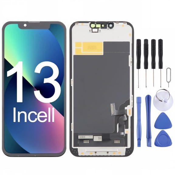 HD Incell LCD Display Touch Screen Digitizer Assembly Replacement for iPhone 13, with Repair Tool Kit