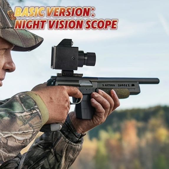 HD Infrared Night Vision Scope With Crosshair Night Vision Binoculars 7x Optical Zoom Hunting Telescope 4K HD Resolution Photo/Video Support Portable And Compact Size. Use With Outdoor Observation