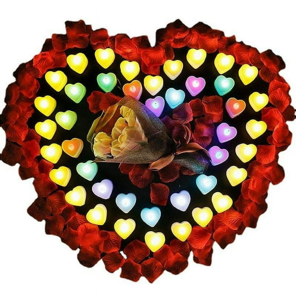 HD JUNTUNKOR Colorful Flameless Candles, Battery Operated LED Tea Lights, 24 Count