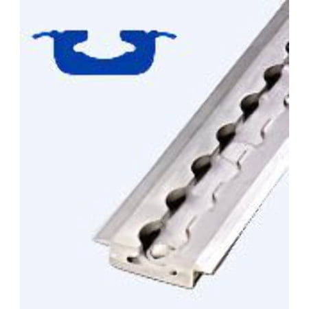 HD L-Track Section, Flanged, with 3/8" Mounting Holes, 9 Inches Long | FE200765