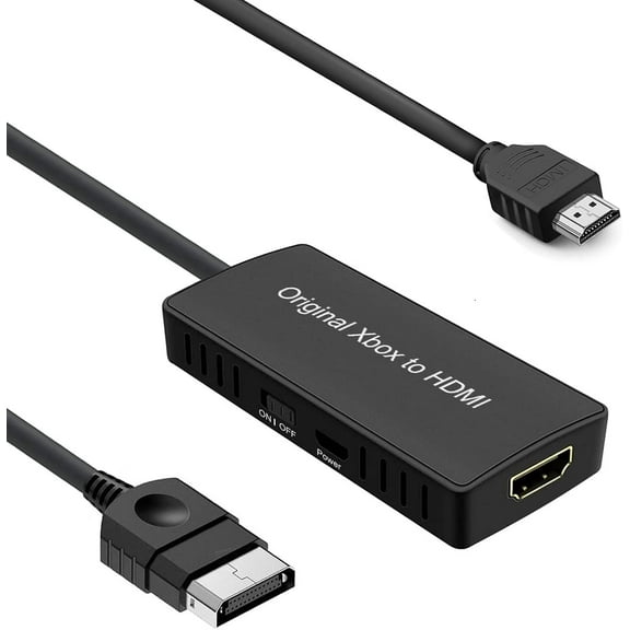 HD Link Cable for Original Xbox Original Xbox HDMI Converter Automatically Detects and Converts YPbPr Component Signal to 480i/720p Output100% Improved Picture Quality