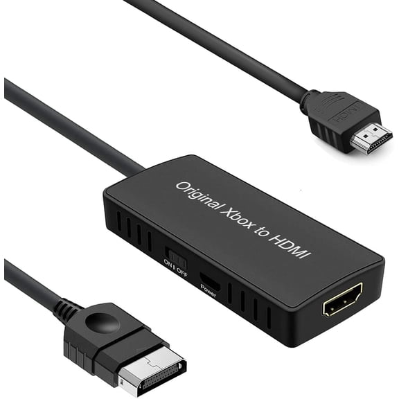 HD Link Cable for Original Xbox Original Xbox HDMI Converter Automatically Detects and Converts YPbPr Component Signal to 480i/720p Output100% Improved Picture Quality