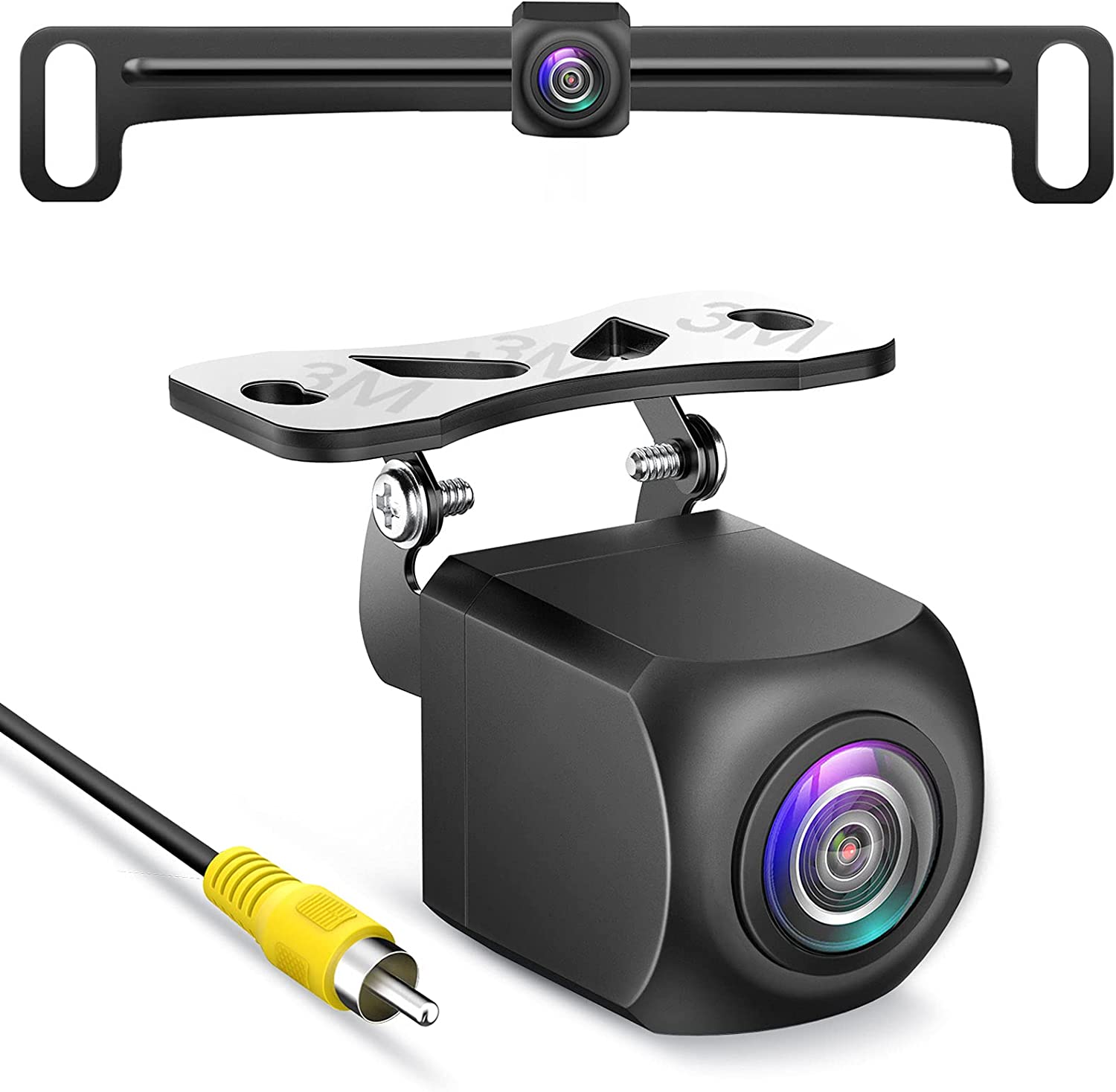 Backup Camera Summit Racing HD Metal Housing Backup Camera for Car, 170° Wide View Angle License ...