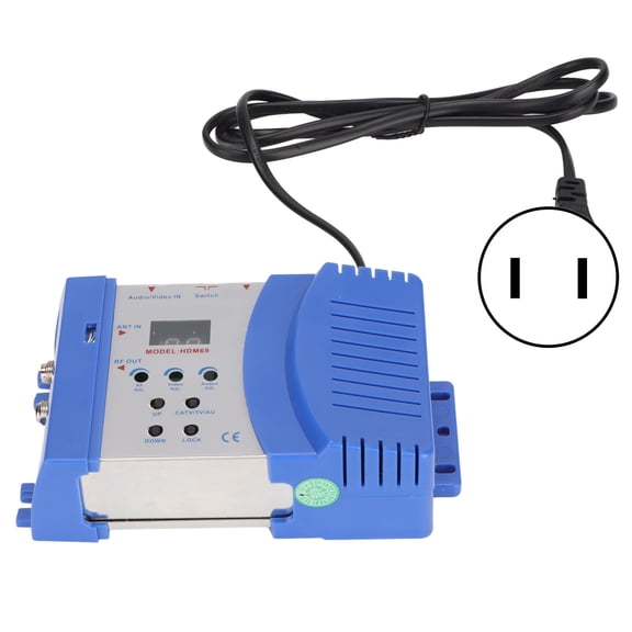 HD Multimedia Interface Modulator, 90-240V Adjustable Output Level AV To RF Converter VHF PAL Small For Home TV