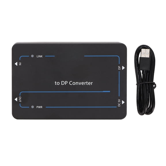 HD Multimedia Interface to DP Adapter 4K 60Hz 18Gbps Support Multi Sound Formats HD to DP Video Adapter