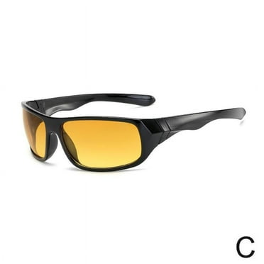 HD Night Driving Glasses Polarized Yellow Lens Anti New Vision Glare Tinted T7R2