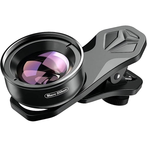HD Phone Lens 100mm Professional Macro Photography Lens for Dual Lens/Single Lens iPhone,Pixel,Samsung Galaxy Smartphones