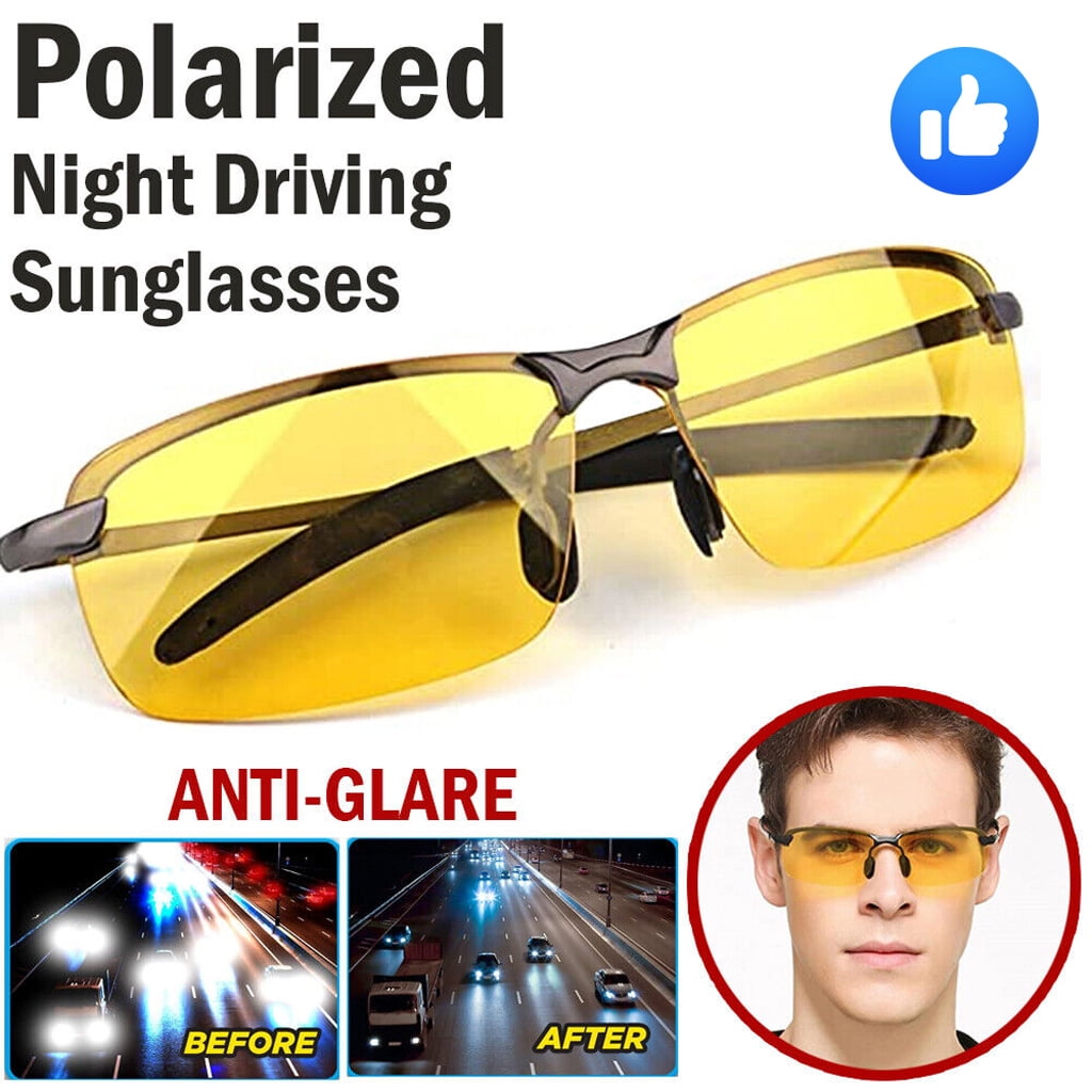HD Polarized Sunglasses Night Vision Anti Glare Driving Fishing