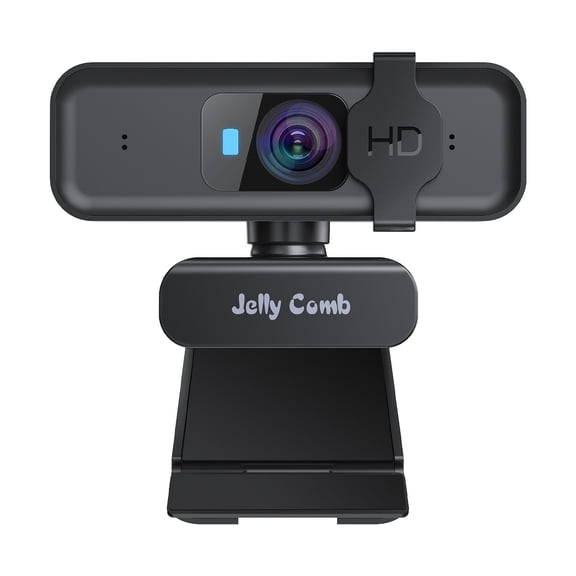 HD Pro Webcam with Privacy Shutter, Jelly Comb Auto Focus 1080P Streaming Web Camera with Dual Mics