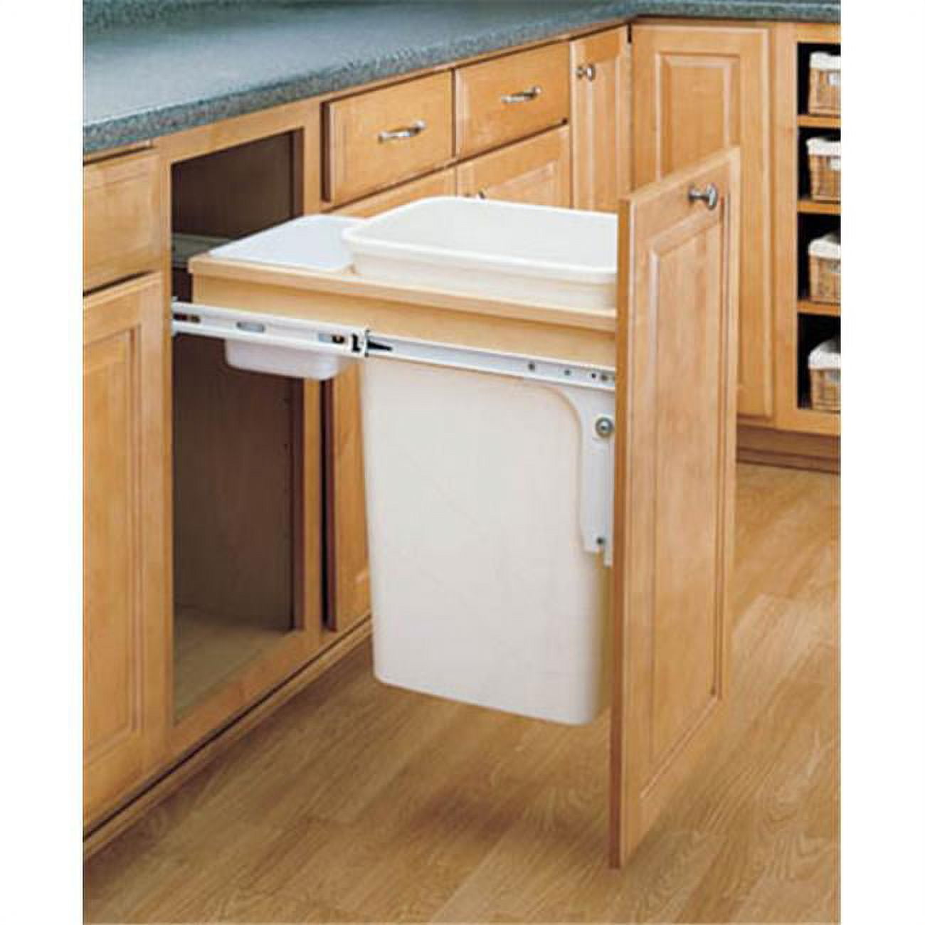 HD RS4WCTM.1550DM.1 Pullout Bins, Top Mount - Single 50 qt.