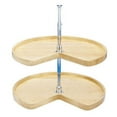 thumbnail image 1 of HD RS4WLS472.28.52 Kidney Shape Wood Susan 2 Shelf Set - 28 in., 1 of 1