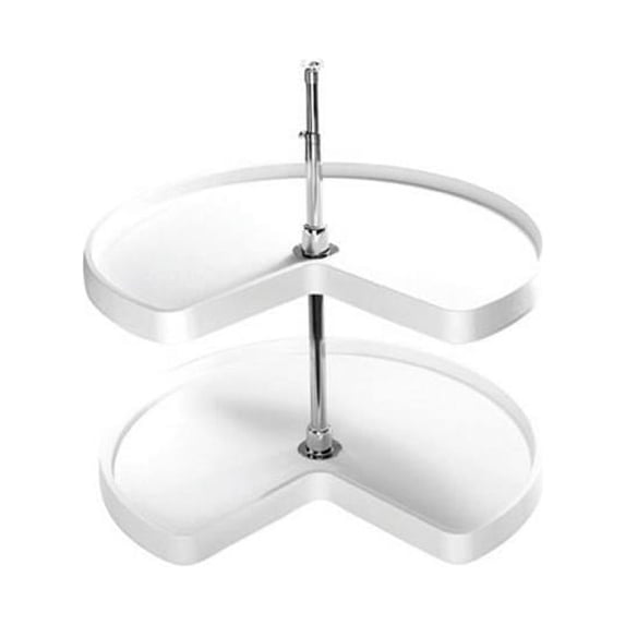 HD RS6472.24.15.52 Kidney Susan 2 Shelf, Almond - 24 in.