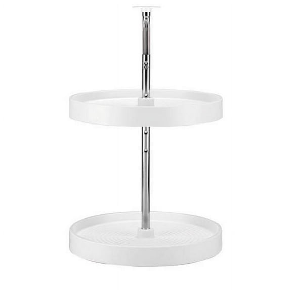 HD RSLD.2062.32.11.1 Full Round Polymer Lazy Susan Set White - 32 in.
