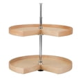 thumbnail image 1 of HD RSLD.4NW.472.32.1 Kidney Natural Wood Lazy Susan 2-shelf Set, 32 in., 1 of 1