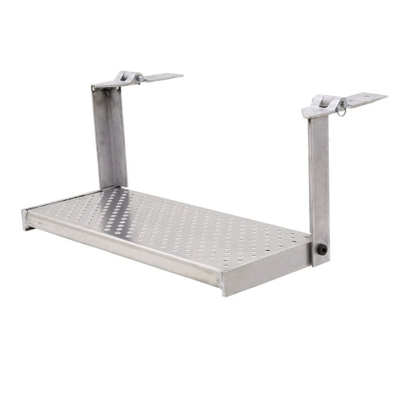 HD Ramps 26in W Folding Aluminum Punch Plate Trailer Step