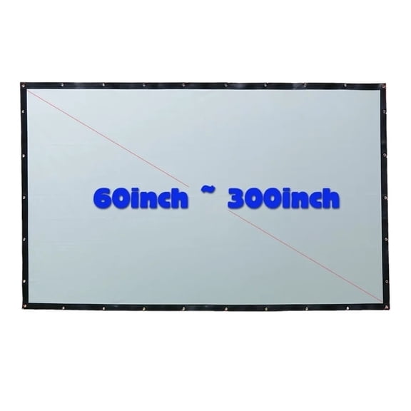 HD Rear Projection Screen Special Soft PVC For Any Projector Home Theater Outdoor Curtain Full Sizes 16:9/4:3 Optional