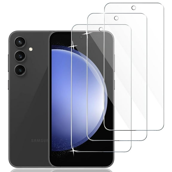 HD Screen Protector Compatible with Samsung Galaxy S23, 9H Anti-Scratch Tempered Glass Protective Film Case-Friendly, Bubble-Free, Easy Install, 3 Pack