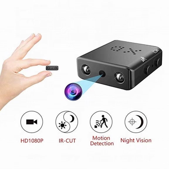 HD Security Camcorder 1080P, IR Cut Night Vision Motion Detection, Mini DVR for Home Office Indoor Outdoor Surveillance