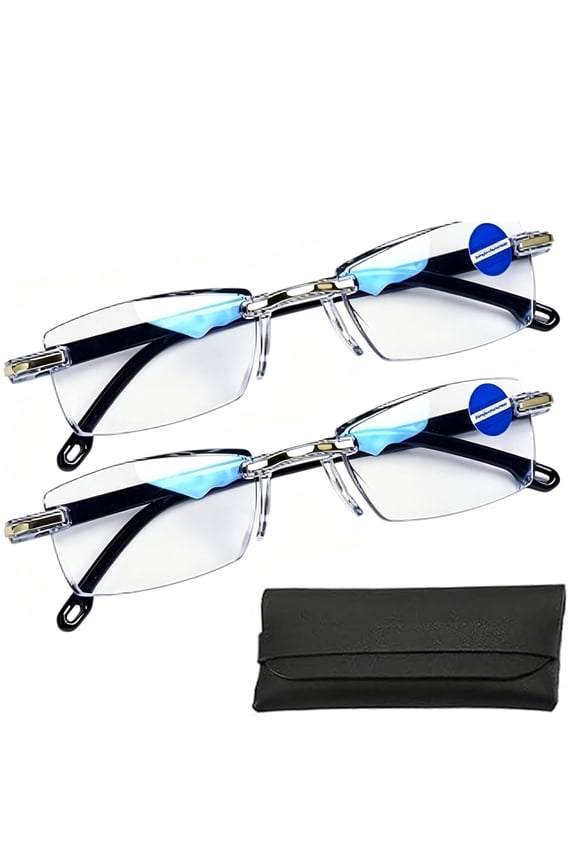 HD Self-Adjusting Vision Glasses - Blue Light Blocking for Near and Far - Men and Women