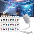 thumbnail image 1 of HD Smart Dynamic 5D Holographic Night Light Projector,Plug and Play HD 2-in-1 Galaxy Star Projector,360 Rotating,USB Powered，with 1 Films, 1 of 8