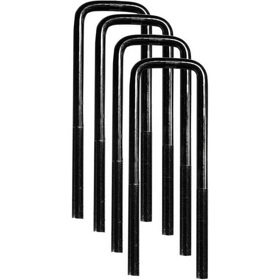 HD Square U-BOLTS 2 inch x 5-1/2 inch - SET OF FOUR (4) for 2 inch axle tube (4X4 OFF-ROAD VEHICLES)