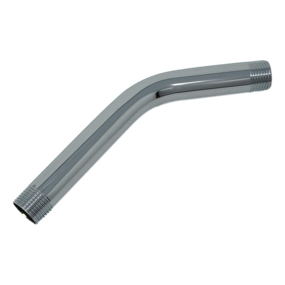 HD Supply Chrome Plated Brass Shower Arm 1/2 x 8 inch