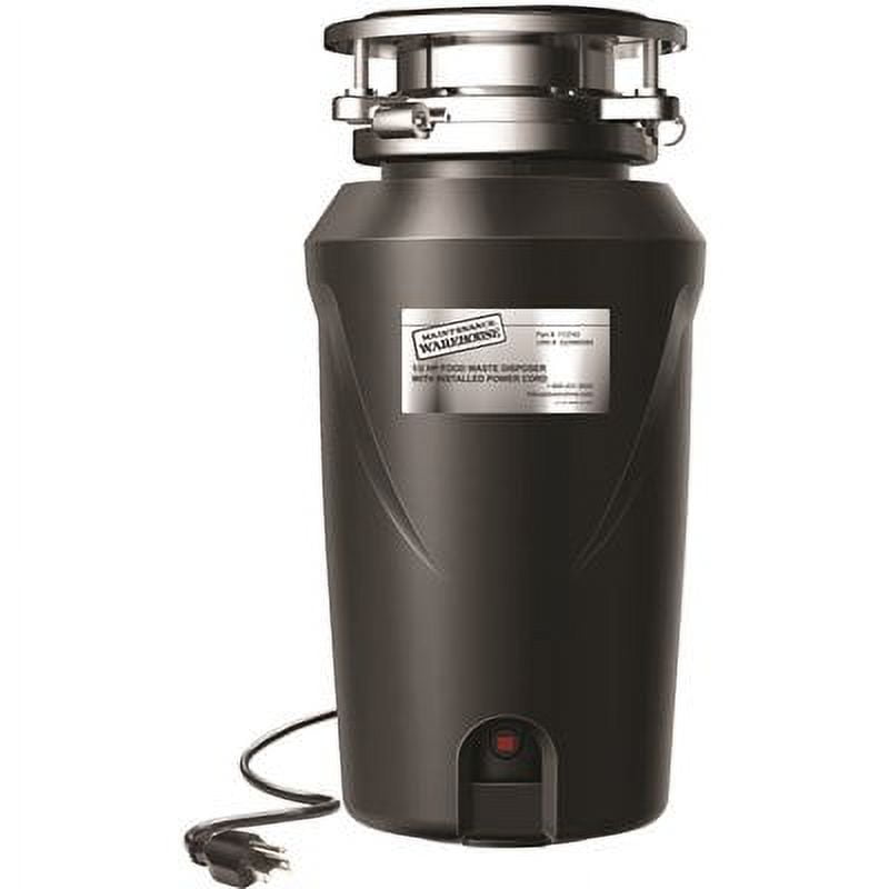 HD SupplyMaintenance Warehouse 1/2 HP Garbage Disposal with Installed Power Cord
