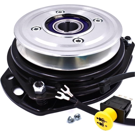 HD Switch 461661 GT3.5 Clutch w/HiTorq 275 ft-lb Upgrade, Billet Pulley, Replaceable Wire, C3 Bearings & 10A PTO Switch 483957 fits Scag Turf Tiger TigerCat TigerCub WildCat Cheetah Cat Cub Wild Mower
