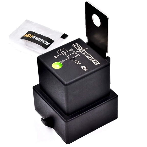 HD Switch AT75769 AM106305 Waterproof 40A Relay w/LED Indicator fits John Deere Tractor Mower Gator 12VDC
