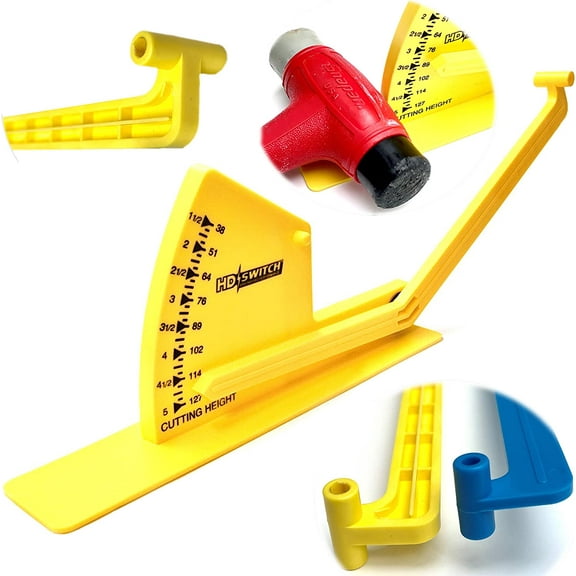 HD Switch Deck Blade Leveling Leveler Gage Gauge for John Deere Toro Exmark Scag Hustler Bad Boy Husqvarna Craftsman Dixon Troy-Bilt Lawn Mower Garden Tractors Zero Turn Lawnmowers (OEM Upgrade)