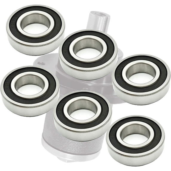 HD Switch Deck Blade Spindle Bearing Rebuild Kit For Bad Boy BadBoy 037-6023-00, 037-6015-00 C29735 350759 358672 fits Outlaw ZT CZT Pup Pup Lightning - w/ C3 & HIGH Temp Grease Upgrade (6 Pack)