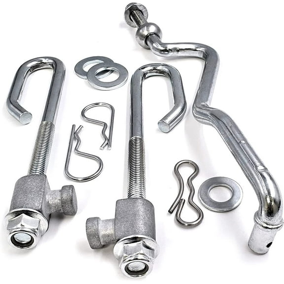 HD Switch Deck Lift Hanger Rod Kit Fits John Deere GX24864 GX20497 14M7465 GX26085 24M7053 GX21718 (1 Kit) Includes Trunnion Washer Nut (15 PCS)