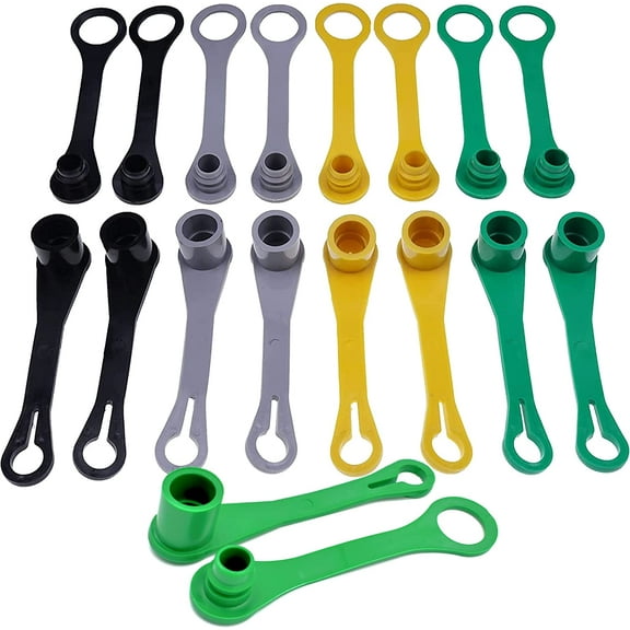 HD Switch Hydraulic Fitting Coupler Port Plug Dust Cap kit for John Deere M132021 M132022 M132024 M132031 M132032 M132034 M70728 M85099 X465 X485 X495 X575 X595 X940 X948 X949 415 445 455 (18 Pack)