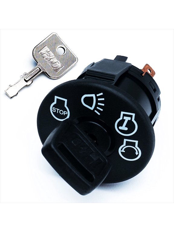 Ignition Key Switch for John Deere Tractor LA LA100 LA105 LA110 LA115 LA120 LA125 LA130 LA135 LA140 LA145 LA150 LA155 LA165 LA175 & More - Mower Starter KeySwitch w/2 Keys & Free Keychain