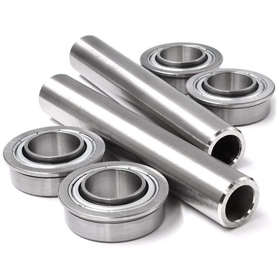 HD Switch OEM Upgrade Stainless Steel Front Wheel Bearing & Spanner Rebuild for 00278500 & 05400726 Ariens Gravely - Ikon-X & Ikon-XD 42" 52" - ZT42XL ZT48XL ZT54XL w/11x4-5" Wheels, Bushing (2 Kits)