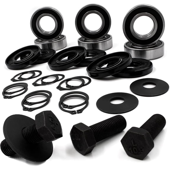 HD Switch Spindle Bearing & Seal Rebuild 555009 502300 502301 502303 155009 156026 5022310 06-229 21-023 fits King Kutter & Country Line FM5 FM6 CL075 FM48 FM60 FM72 RFM48 RFM60 RFM72 RSFM (3 Kits)