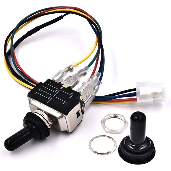 HD Switch Spoolgun fits Miller 186420 Switch 185, 190 & 210 / Hobart 210 & 250-2 positions, 6 Terminals Includes Wire Harness & Weatherproof Cover
