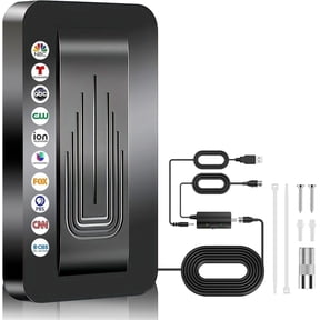 HD TV Antenna with Amplifier for Strong Signal Reception Indoor Outdoor Use for All Local Channels