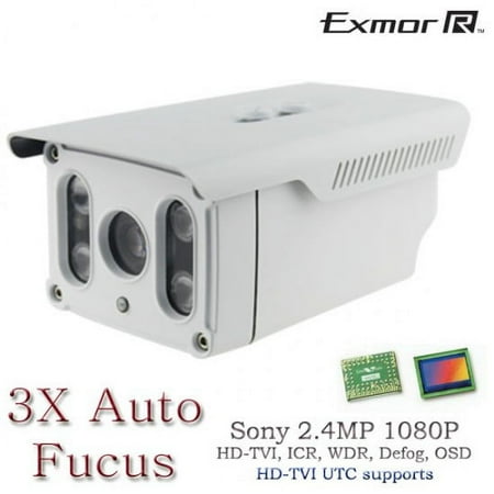 HD TVI Long Range IR Bullet Night Vision CCTV Security Camera range upto 295FT 3x Auto Fucus Control by UTC 2.8-8mm (Wall Mount Included)