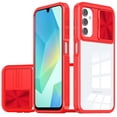 thumbnail image 1 of HD Transparent Case with Camera Privacy Cover for Samsung Galaxy A16 5G - Red, 1 of 3