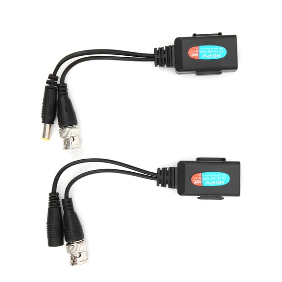 HD Video Balun Coaxial Transceiver Pair for Security Camera 12V-48V CCTV Passive Twisted Pair Adapter