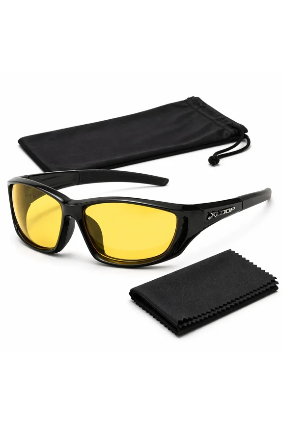 HD Vision Wrap-Around Sport Sunglasses Polarized Day Night Driving Lenses UV400