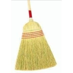 Harper Corn Broom Heavy Duty - Wood Handle, Broomcorn Bristles, Indoor and Outdoor Use Residential Use, Standard Application