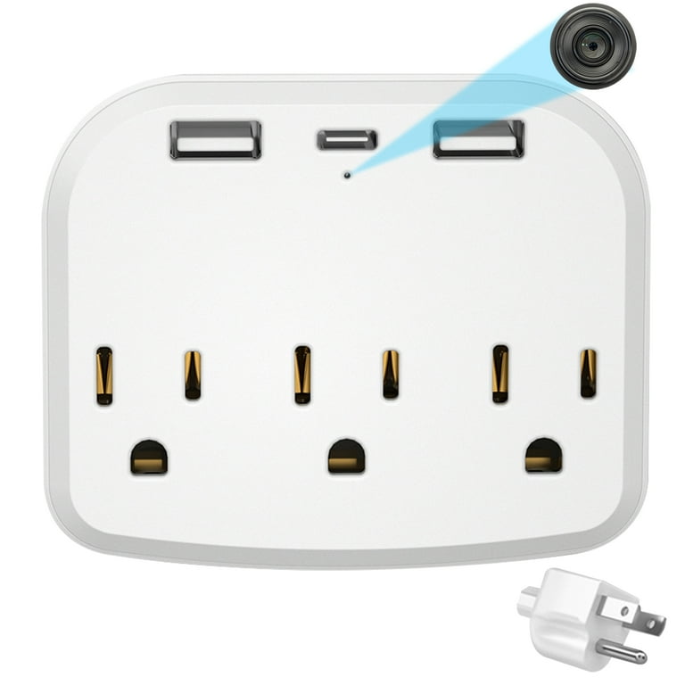 HD Wall Charger with WiFi Security Nanny Camera Outlet Walmart