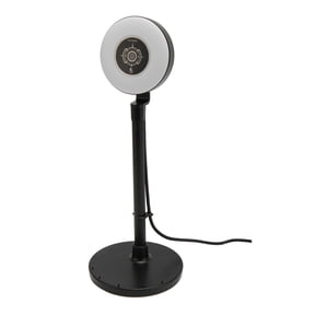 HD Webcam with Light Built In Microphone, USB 1080P Autofocus Web Camera with Retractable Pole / 11 inches (28 cm) Adjustable Stand, Professional Live Streaming Computer Camera, Black