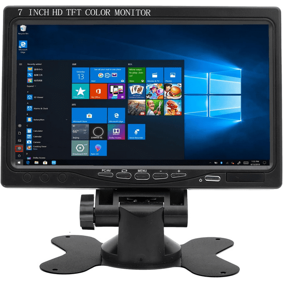 HD Wired RV Backup Camera System Kit,7 inch IPS Dual Split Screen Monitor DVR Recording IP69 Waterproof 1080P Front View Rear View Reverse Cameras Parking Lines for Truck/Semi-Trailer/Box Truck