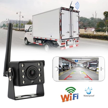 HD Wireless Car Truck RV Trailer Backup Camera Wide View Fit For iPhone Android