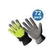 thumbnail image 1 of HD0002-M-72PK, Hi-Dexterity Multi-Purpose Synthetic Leather Gloves,  Hi-Viz Spandex Back, Slip-On Style, 72 Pair Value Pack, 1 of 5