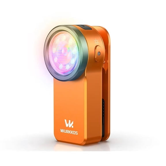 HD03 USB-C Rechargeable 680LM Mini Clip FlashlightPortable EDC Pocket Torch with MagnetSpotlight/Floodlight/RGB Multi-Mode Light
