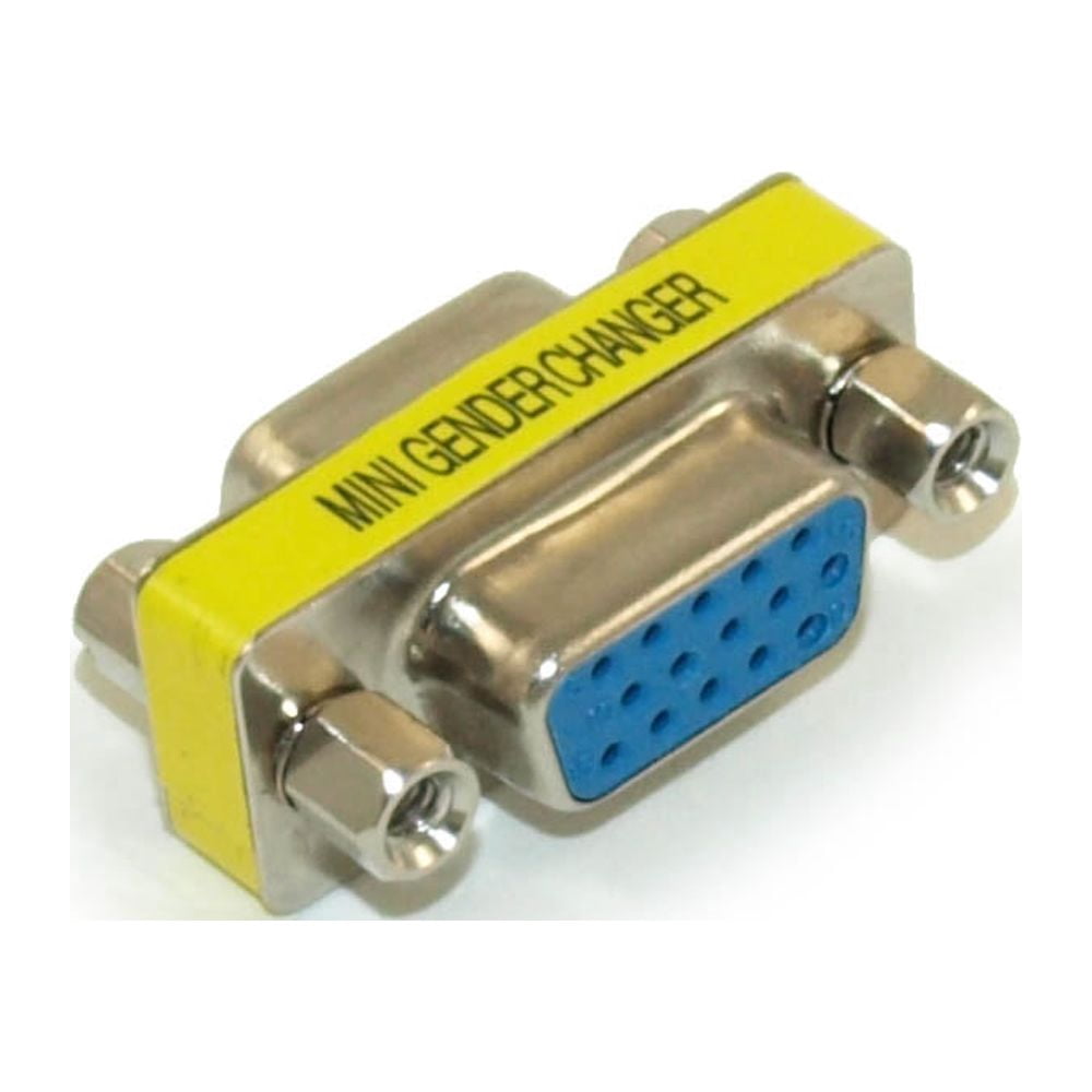 Mini Gender HD15 (VGA/VGA) Female/Female,Mini Gender Changer: Networking - Walmart.com
